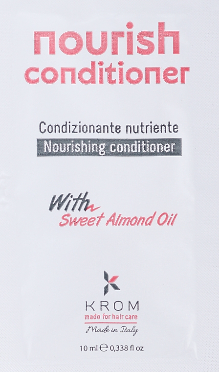 Pflegender Conditioner mit Süßmandelextrakt - Krom Nourish Conditioner (Tube)  — Bild N1