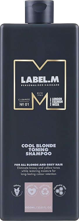 Tonisierendes Haarshampoo - Label.m Cool Blonde Toning Shampoo — Bild N1