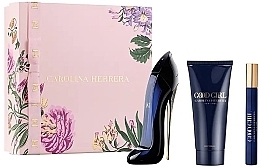 Düfte, Parfümerie und Kosmetik Carolina Herrera Good Girl - Duftset (Eau de Parfum /80 ml + Körperlotion /100 ml + Eau de Parfum /10 ml) 