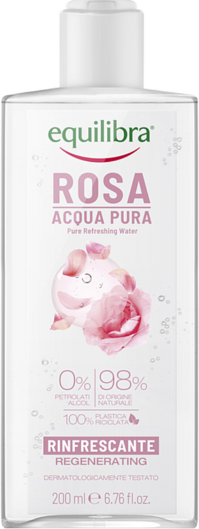 Gesichtstonikum - Equilibra Rose Acqua Pura Pure Refreshing Water Regenerating — Bild N1