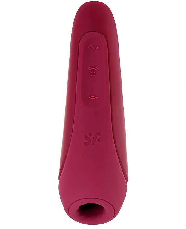 Wasserdichter Druckwellen- und Vibrations-Klitoris-Stimulator rot - Satisfyer Curvy 1+ — Bild N1