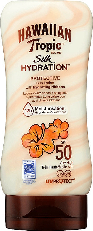 Feuchtigkeitsspendende Sonnenschutzlotion für den Körper SPF 50 - Hawaiian Tropic Silk Hydration Lotion SPF50 — Bild N1