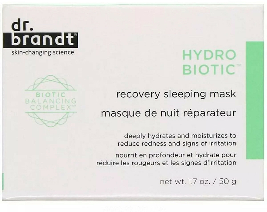 Revitalisierende Nachtmaske mit biotischem Komplex - Dr. Brandt Hydro Biotic Recovery Sleeping Mask — Bild N2