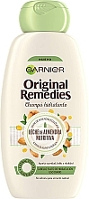 Feuchtigkeitsspendendes Shampoo mit Mandelmilch - Garnier Original Remedies Almond Milk Shampoo — Bild N1