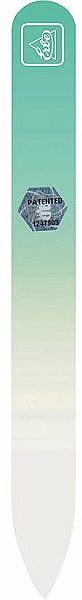 Glasnagelfeile 9 cm pastellgrün - Erbe Solingen Soft-Touch — Bild N1