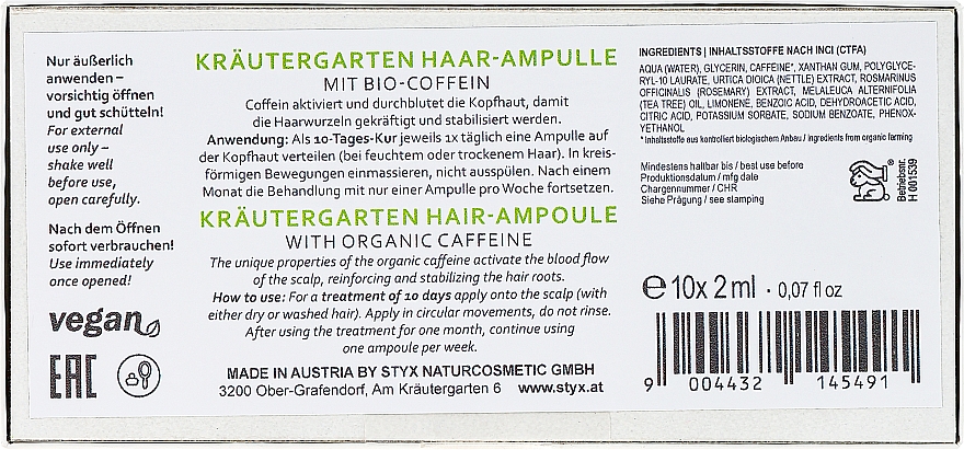 Haarampullen mit Bio Coffein - Styx Naturcosmetic Haar Balsam mit Melisse — Bild N3