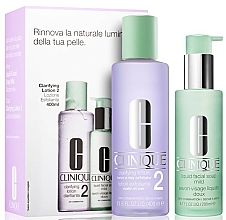 Düfte, Parfümerie und Kosmetik Gesichtspflegeset (Seife 200ml + Lotion 400ml) - Clinique 3-Steps System Type II