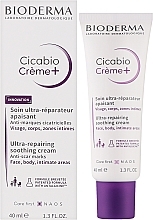 Ultra-regenerierende und beruhigende Creme für Gesicht, Körper und Intimbereich - Bioderma Cicabio Crem+ Ultra-Repairing Soothing Cream — Bild N2