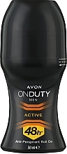 Düfte, Parfümerie und Kosmetik Deo Roll-on Antitranspirant - Avon On Duty Men Active Antiperspirant Roll-On
