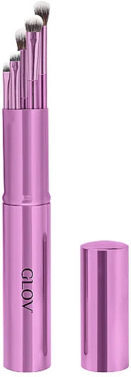 Make-up Pinselset 5-tlg. - Glov Eye Makeup Brushes Purple — Bild N3