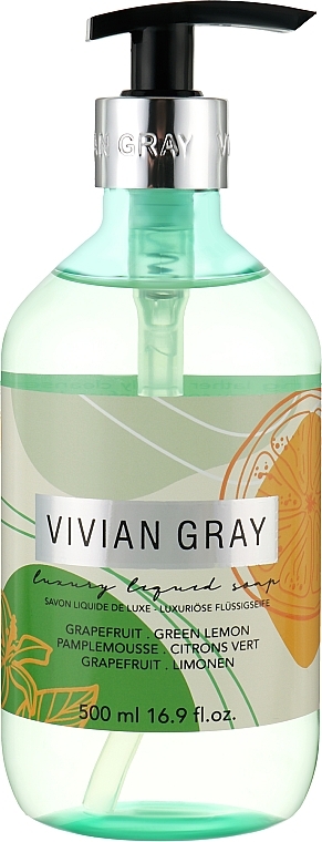 Flüssigseife für die Hände mit Grapefruit und grüner Zitrone - Vivian Gray Liquid Soap Grapefruit & Green Lemon — Bild N1