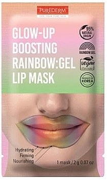 Gel-Lippenmaske - Purederm Glow-Up Boosting Rainbow Gel Lip Mask — Bild N1