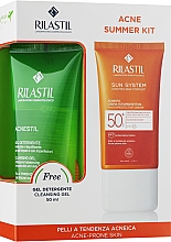 Düfte, Parfümerie und Kosmetik Set - Rilastil Acne Summer Kit (gel/50ml + cr/40ml)