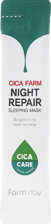 Revitalisierende Nachtmaske mit Centella Asiatica - FarmStay Cica Farm Night Repair Sleeping Mask — Bild N1