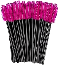 Pinsel für Wimpern und Augenbrauen rosa mit schwarzem Griff - Clavier — Bild N2
