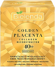 Anti-Aging-Gesichtscreme mit Kollagen und Präbiotika 40+ - Bielenda Golden Placenta Collagen Reconstructor — Bild N2