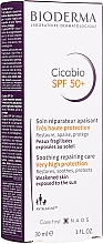 Düfte, Parfümerie und Kosmetik Reparierende Creme mit UV-Schutz bei trockenen Wunden - Bioderma Cicabio SPF 50+