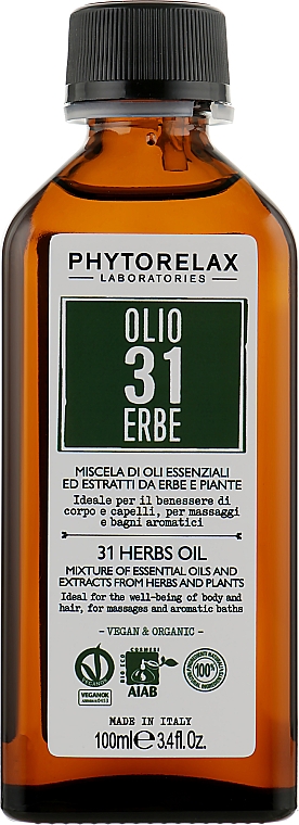 Mischung aus ätherischen Ölen und Extrakten - Phytorelax Laboratories 31 Herbs Oil — Bild N1