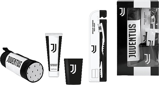 Set - Naturaverde Football Teams Juventus Oral Care Set (toothbrush/1pc + toothpaste/75ml + acc/2pcs) — Bild N2