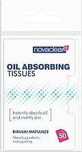 GESCHENK! Mattierendes Spezialpapier für das Gesicht - Novaclear Acne Oil Absorbing Tissues — Bild N1