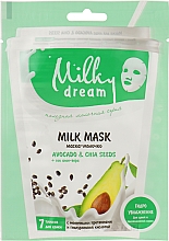 Tuchmaske für das Gesicht mit Chiasamen und Avocado - Milky Dream Avocado& Chia Seeds — Bild N1