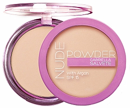 Düfte, Parfümerie und Kosmetik Gesichtspuder mit Arganöl LSF 15 - Gabriella Salvete Nude Powder SPF15
