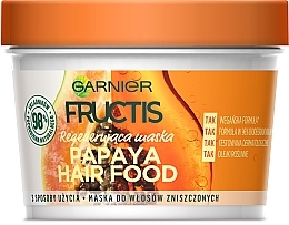 Düfte, Parfümerie und Kosmetik Regenerierende Maske mit Papaya für geschädigtes Haar - Garnier Fructis Hair Food Papaya