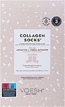 Düfte, Parfümerie und Kosmetik Kollagen-Fußbehandlung - Voesh Collagen Socks Trio Argan Oil & Floral Extract