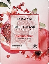 Düfte, Parfümerie und Kosmetik Erfrischende Tuchmaske mit Granatapfelextrakt - Farmasi Dr.C.Tuna Sheet Mask Energizing