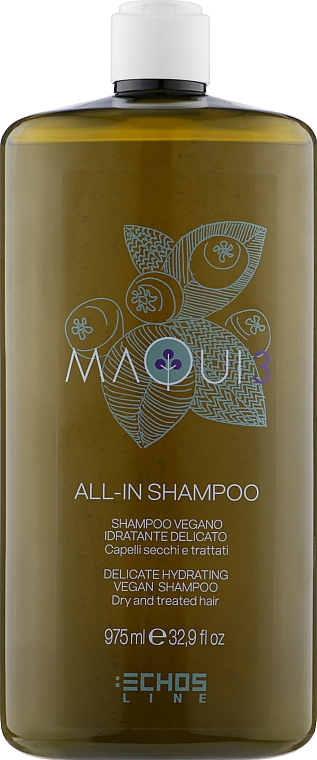 Mildes feuchtigkeitsspendes Shampoo - Echosline Maqui 3 Delicate Hydrating Vegan Shampoo — Bild N3