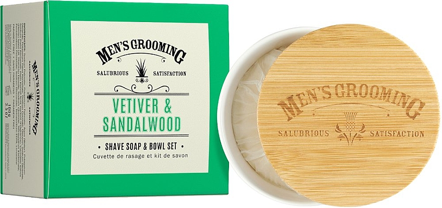 Rasierseife mit Vetiver und Sandelholz - Scottish Fine Soaps Vetiver & Sandalwood Shaving Soap — Bild N1