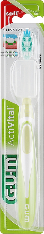 Zahnbürste weich Activital hellgrün - G.U.M Soft Compact Toothbrush — Bild N1