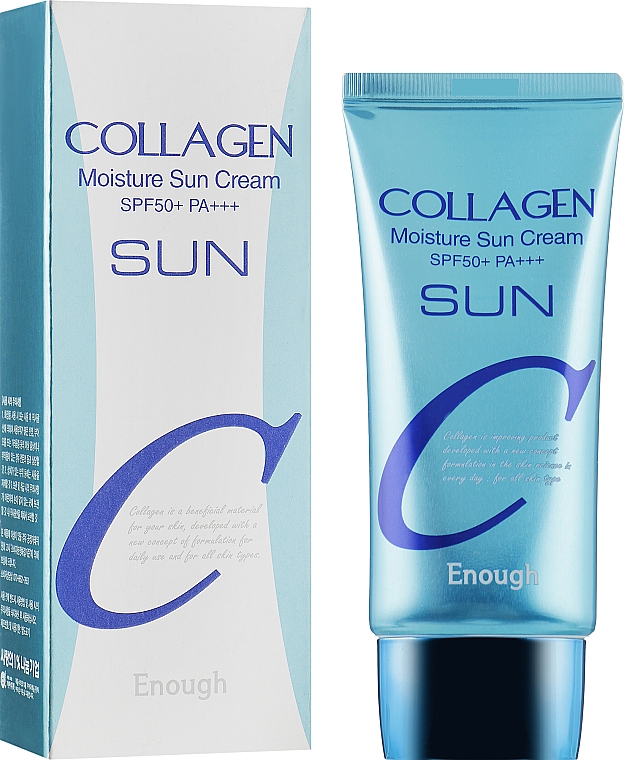 Feuchtigkeitsspendender Sonnenschutz mit Kollagen - Enough Collagen Moisture Sun Cream SPF50+ PA + + + — Bild N1