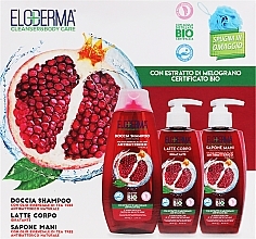 Set - Eloderma Pomegranate (shmp/400ml + b/lot/300ml + l/soap/300ml + b/sponge) — Bild N1