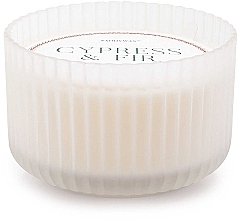 Düfte, Parfümerie und Kosmetik Duftkerze im Glas weiß - Paddywax Cypress & Fir Large 3 Wick Mercury Glass Candle White