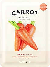 Düfte, Parfümerie und Kosmetik Feuchtigkeitsspendende Tuchmaske mit Karottenextrakt - It's Skin The Fresh Carrot Mask Sheet
