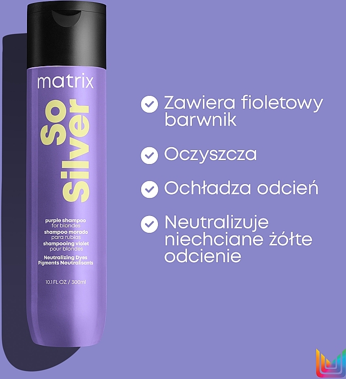 Shampoo zur Neutralisierung unerwünschter Gelb-Reflexe - Matrix Total Results Color Obsessed So Silver Shampoo — Bild N6