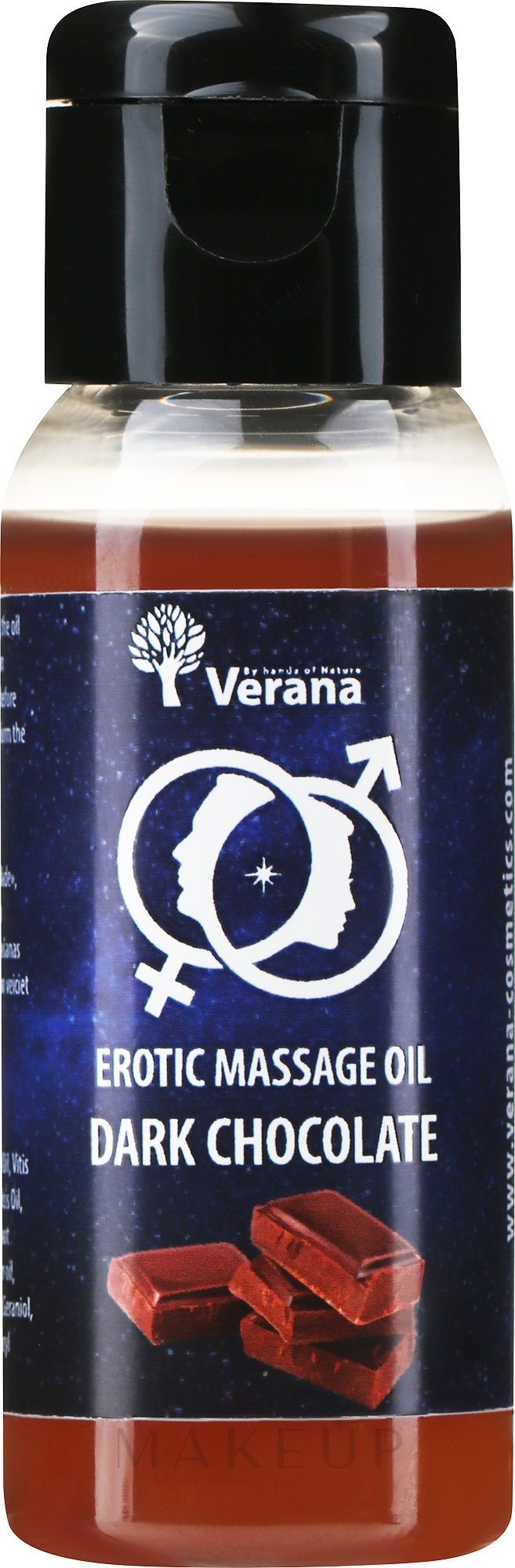 Öl für erotische Massage Dunkle Schokolade - Verana Erotic Massage Oil Dark Chocolate  — Bild 30 ml