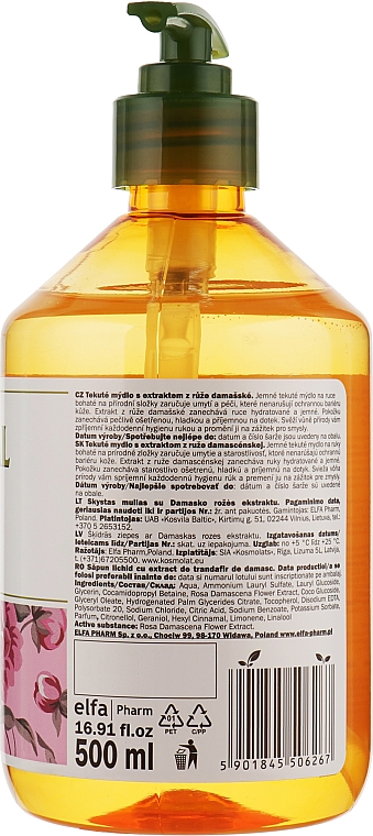 Flüssigseife mit Damaszener Rosenextrakt - O’Herbal Damask Rose Liquid Soap — Bild N2