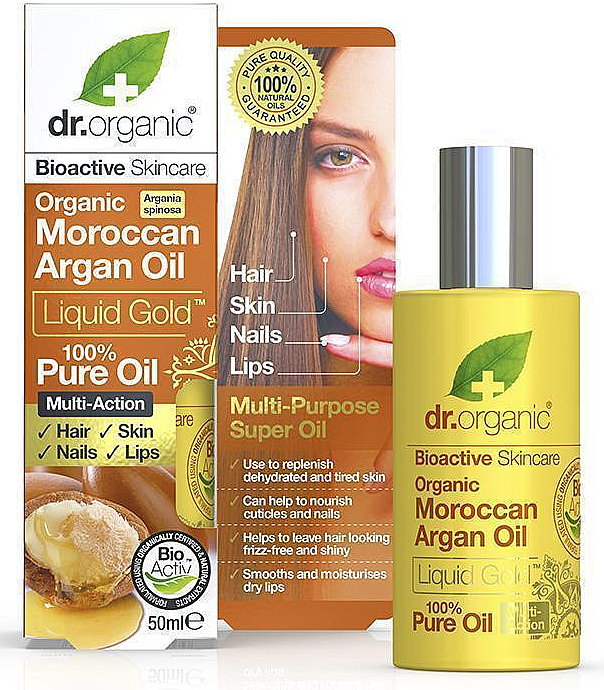Arganöl für Haut und Haar - Dr. Organic Bioactive Skincare Argan Oil Liquid Gold Pure Oil — Bild N1