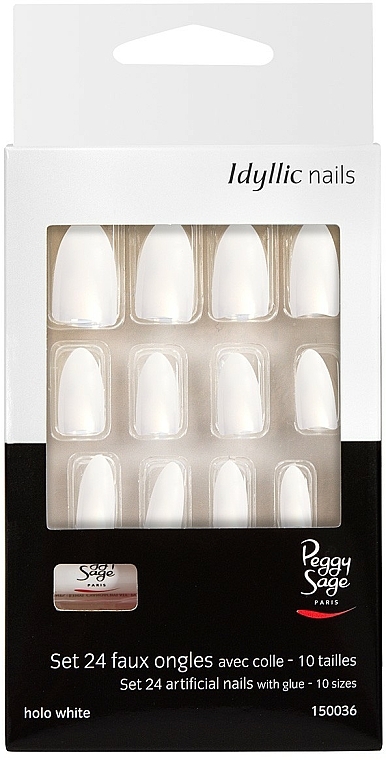 Künstliche Fingernägel inkl. Klebstoff - Peggy Sage Kit of 24 Idyllic Nails — Bild N1