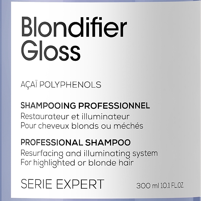 Wiederaufbauendes Gloss Shampoo für blondiertes Haar - L'Oreal Professionnel Serie Expert Blondifier Gloss Shampoo — Bild N3