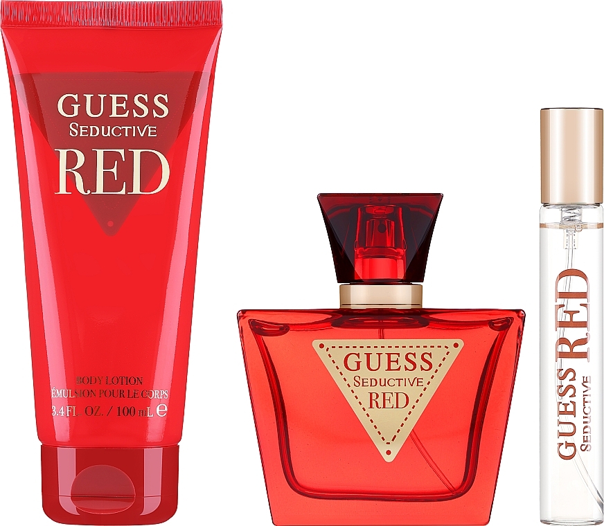 Guess Seductive Red - Duftset (Eau de Toilette /75 ml + Eau de Toilette Mini /15 ml + Körperlotion /100 ml)  — Bild N1