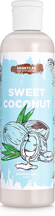 Duschgel Sweet Coconut - SHAKYLAB Natural Shower & Bath Gel — Bild N1