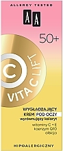 Regenerierende und glättende Augencreme 50+ mit Vitamin C, Coenzym Q10 und Albizia-Extrakt - AA Vita C Lift Smoothing Eye Cream — Bild N3