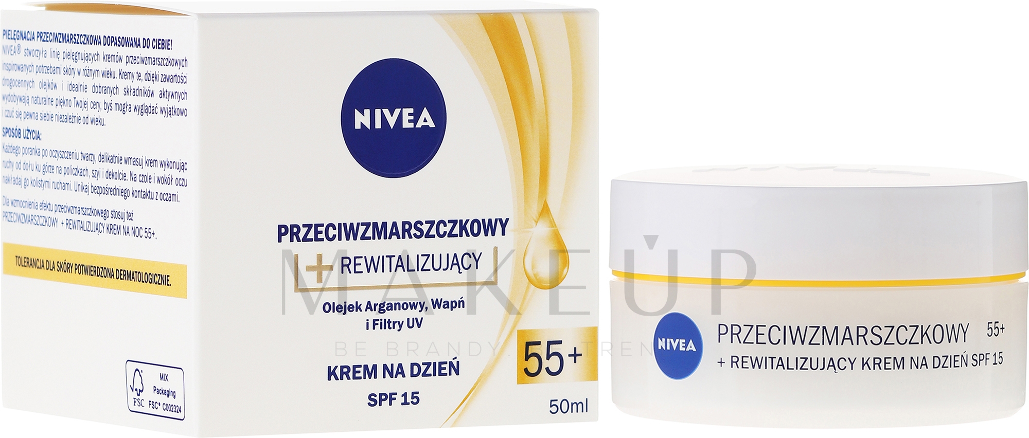 Revitalisierende Anti-Falten-Tagescreme 55+ - NIVEA Anti-Wrinkle Revitalizing Day Cream 55+ — Foto 50 ml