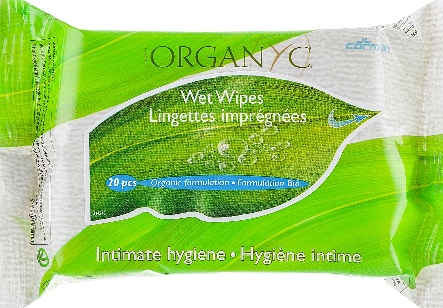 Feuchttücher für die Intimhygiene - Corman Organyc Intimate Hygiene Wet Wipes — Bild N1