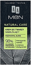 Feuchtigkeitsspendende Gesichtscreme mit Rosmarinextrakt und Aloesaft - AA Men Natural Care Moisturising Face Cream — Bild N3