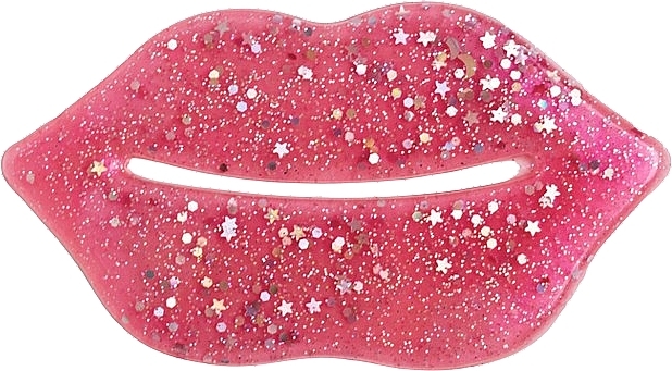 Hydrogel-Lippenmaske mit Glitter - IDC Institute Glitter Hydrogel Lips Pad Pink — Bild N2