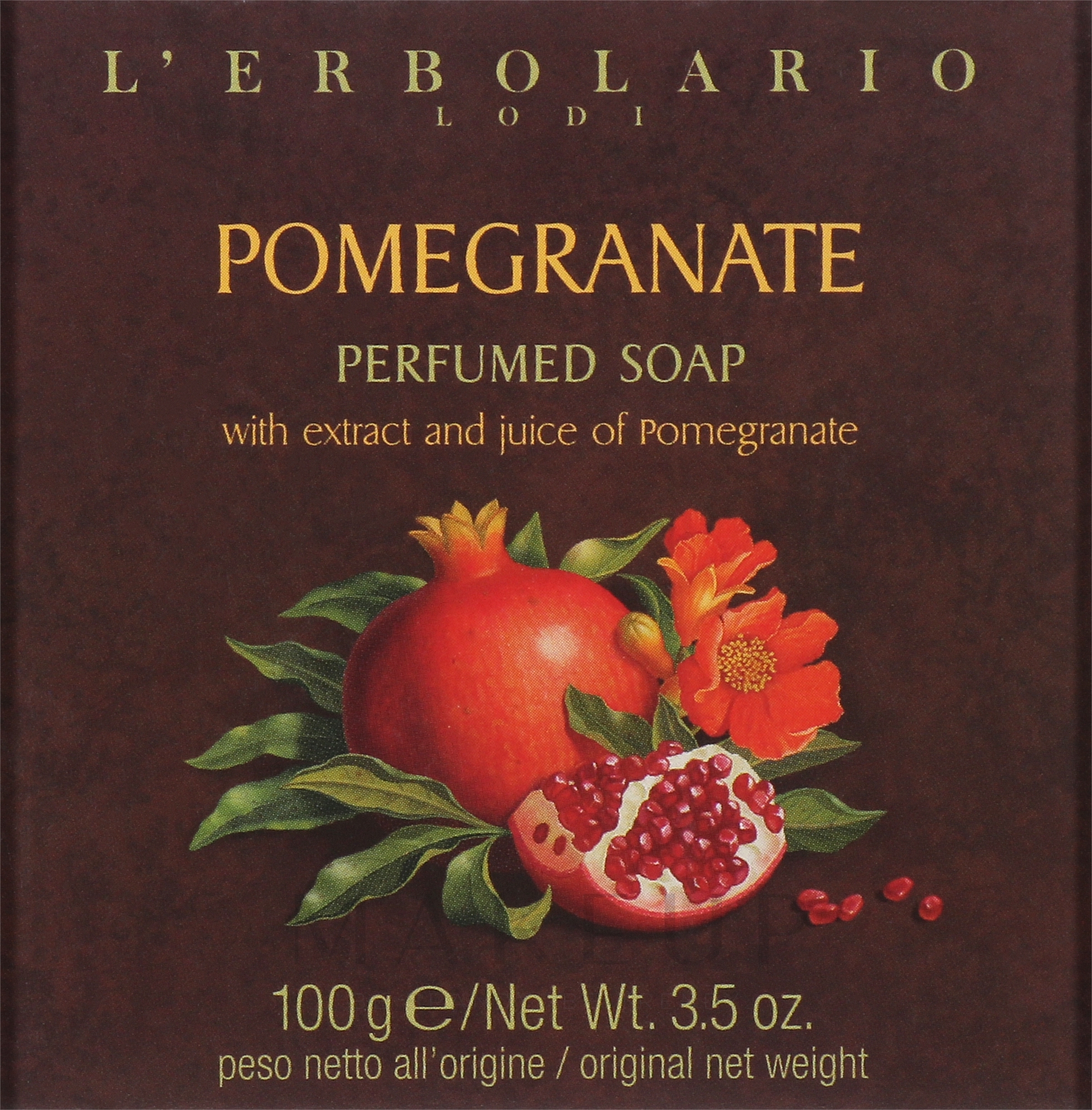 Seife mit Granatapfelduft - L'Erbolario Lodi Pomegranate Scented Soap — Bild 100 g